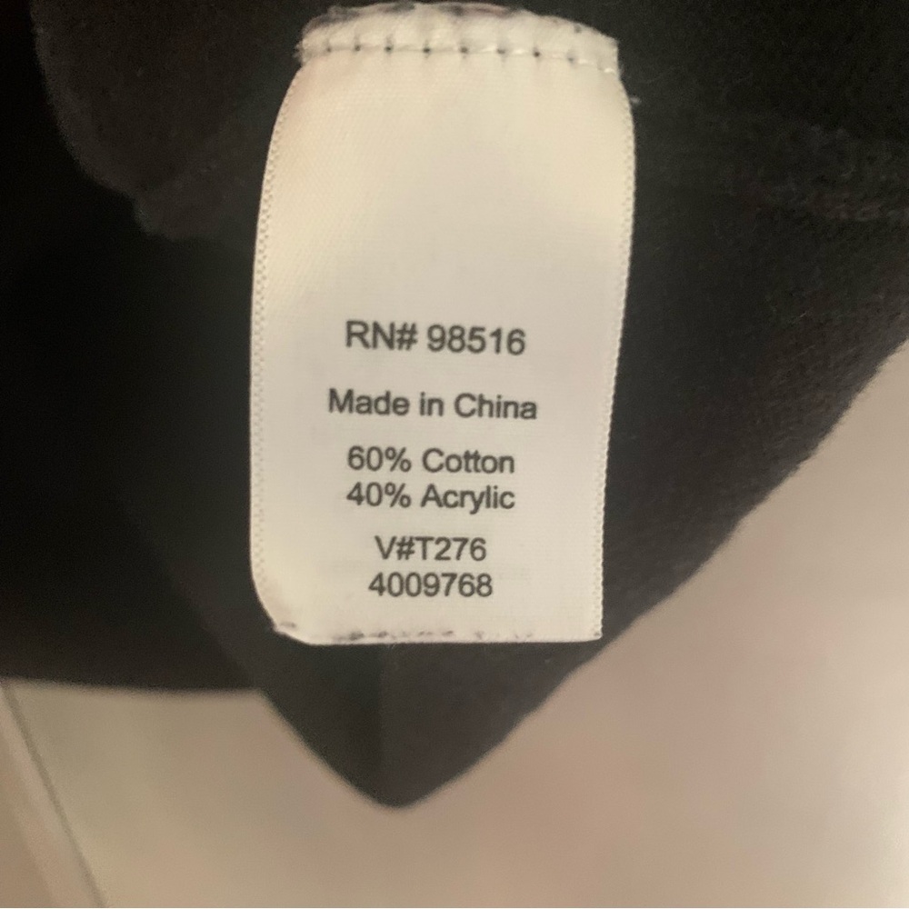 Coldwater Creek Black Zip Front Short Sleeve Top - Picture 3 of 4